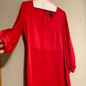 Shirt dress with bell sleeves